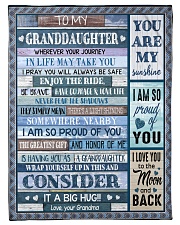 NEVER FEAR THE SHADOWS - GRANDMA TO GRANDDAUGHTER Small Fleece Blanket - 30" x 40" front