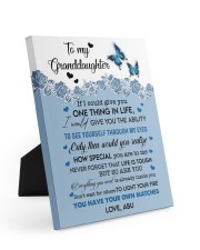 HOW SPECIAL YOU ARE TO ME - BEST GIFT FOR GRANDDAUGHTER Easel-Back Gallery Wrapped Canvas tile