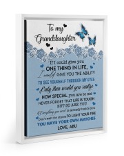 HOW SPECIAL YOU ARE TO ME - BEST GIFT FOR GRANDDAUGHTER Floating Framed Canvas Prints White tile