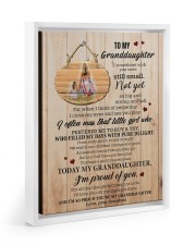 I AM PROUD OF YOU - GRANDMA TO GRANDDAUGHTER Floating Framed Canvas Prints White tile