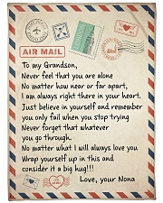 NEVER FEEL THAT YOU ARE ALONE - GIFT FOR GRANDSON Fleece Blanket tile