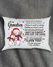 YOU WILL NEVER LOSE - BEST GIFT FOR GRANDSON Rectangular Pillowcase aos-pillow-rectangle-front-lifestyle-1