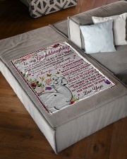 BELIEVE IN YOURSELF - TO GRANDDAUGHTER FROM YAYA Small Fleece Blanket - 30" x 40" aos-coral-fleece-blanket-30x40-lifestyle-front-03