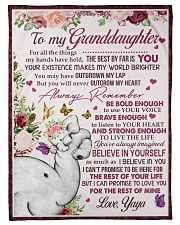 BELIEVE IN YOURSELF - TO GRANDDAUGHTER FROM YAYA Small Fleece Blanket - 30" x 40" front