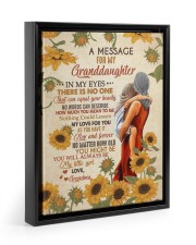 NOTHING COULD LESSEN - GRANDMA TO GRANDDAUGHTER Floating Framed Canvas Prints Black tile
