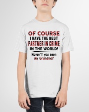 BEST PARTNER IN CRIME - TO GRANDCHILD FROM GRANDMA Youth T-Shirt garment-youth-tshirt-front-01