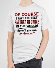 BEST PARTNER IN CRIME - TO GRANDCHILD FROM GRANDMA Youth T-Shirt garment-youth-tshirt-front-lifestyle-01