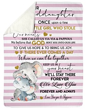 I'LL STAY THERE - GRANDDAUGHTER GIFT WITH ELEPHANT Sherpa Fleece Blanket tile