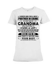 I ASKED GOD - AMAZING GIFT FOR GRANDKID Premium Fit Ladies Tee tile