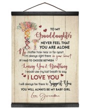 LOVING YOU - TO GRANDDAUGHTER FROM GRANDMA Hanging Canvas tile