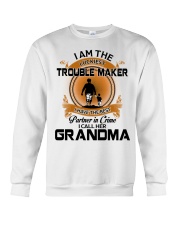 I Am The Luckiest - Best Gift For Grandson From Grandma Crewneck Sweatshirt tile