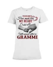 NEVER KNEW HOW MUCH LOVE MY HEART - GRAMMI Premium Fit Ladies Tee tile