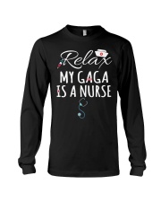 RELAX MY GAGA IS A NURSE - GIFT FOR GRANDKIDS Long Sleeve Tee tile