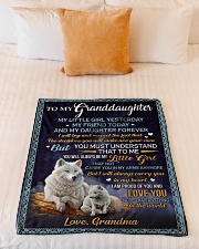 I AM PROUD OF YOU-PERFECT GIFT FOR GRANDDAUGHTER Small Fleece Blanket - 30" x 40" aos-coral-fleece-blanket-30x40-lifestyle-front-04