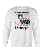 WHO EARNED A NURSING DEGREE - BEST GIFT FOR NANA Crewneck Sweatshirt tile