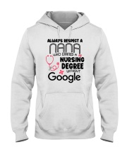 WHO EARNED A NURSING DEGREE - BEST GIFT FOR NANA Hooded Sweatshirt tile