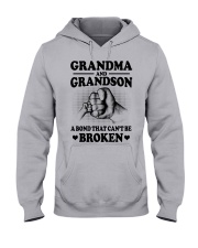 Grandma And Grandson A Bond That Can't Be Broken Hooded Sweatshirt front