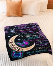 ONCE UPON A TIME - TO NANA FROM GRANDDAUGHTER Small Fleece Blanket - 30" x 40" aos-coral-fleece-blanket-30x40-lifestyle-front-01
