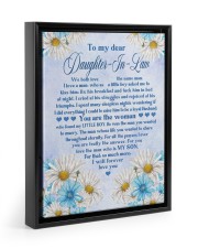 I WILL FOREVER LOVE YOU - BEST GIFT FOR DAUGHTER-IN-LAW Floating Framed Canvas Prints Black tile