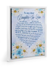 I WILL FOREVER LOVE YOU - BEST GIFT FOR DAUGHTER-IN-LAW Floating Framed Canvas Prints White tile