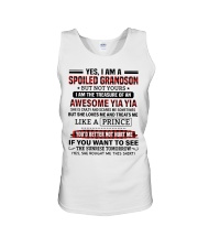 YES I AM A SPOILED GRANDSON Unisex Tank tile