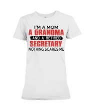 A RETIRED SECRETARY - PERFECT GIFT FOR GRANDMA Premium Fit Ladies Tee tile