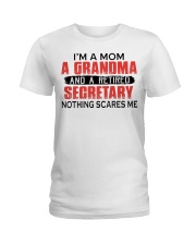 A RETIRED SECRETARY - PERFECT GIFT FOR GRANDMA Ladies T-Shirt tile