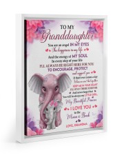 I LOVE YOU MOON AND BACK - GREAT GIFT FOR GRANDDAUGHTER Floating Framed Canvas Prints White tile