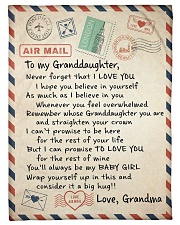 LOVELY BLANKET FOR YOUR GRANDDAUGHTER FROM GRANDMA Small Fleece Blanket - 30" x 40" front
