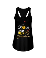 I LOVE BEING GRANDMA Ladies Flowy Tank tile