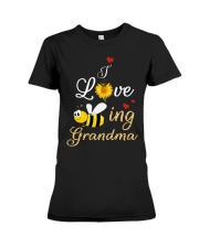 I LOVE BEING GRANDMA Premium Fit Ladies Tee tile