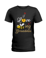I LOVE BEING GRANDMA Ladies T-Shirt tile