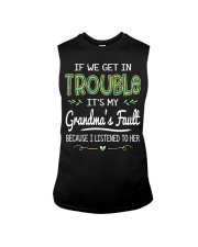 If We Get In Trouble - Best Gift For Grandkids Sleeveless Tee tile