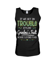 If We Get In Trouble - Best Gift For Grandkids Unisex Tank tile