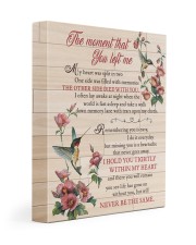 THE MOMENT THAT YOU LEFT ME 11x14 Gallery Wrapped Canvas Prints front