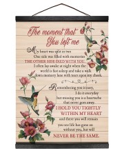THE MOMENT THAT YOU LEFT ME Hanging Canvas tile