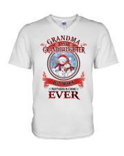 Grandma And Granddaughter Best Freakin' Partners In Crime Ever V-Neck T-Shirt tile