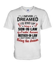 LIVING THE DREAM - LOVELY GIFT FOR SON-IN-LAW V-Neck T-Shirt tile