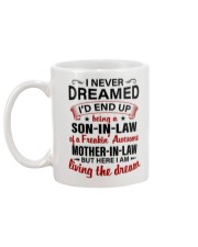 LIVING THE DREAM - LOVELY GIFT FOR SON-IN-LAW Mug back
