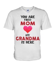 LOVELY SHIRT FOR YOUR GRANDCHILD FROM GRANDMA V-Neck T-Shirt tile