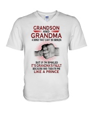 LIKE A PRINCE - LOVELY GIFT FOR GRANDSON V-Neck T-Shirt tile
