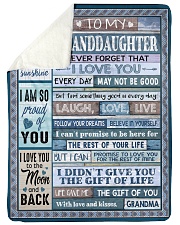 MY SUNSHINE - SPECIAL GIFT FOR GRANDDAUGHTER Sherpa Fleece Blanket tile