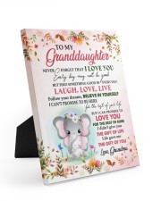 Never Forget That I Love You - Best Gift For Granddaughter Easel-Back Gallery Wrapped Canvas tile
