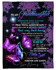 YOUR WAY BACK HOME - TO GRANDDAUGHTER FROM NANNY Small Fleece Blanket - 30" x 40" front