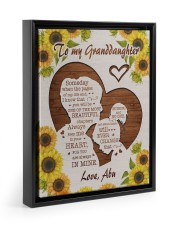 IN YOUR HEART - GREAT GIFT FOR GRANDDAUGHTER Floating Framed Canvas Prints Black tile