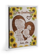 IN YOUR HEART - GREAT GIFT FOR GRANDDAUGHTER Floating Framed Canvas Prints White tile