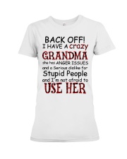 I HAVE A CRAZY GRANDMA - GREAT GIFT FOR GRANDCHILD Premium Fit Ladies Tee tile