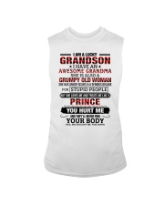 I AM A LUCKY GRANDSON Sleeveless Tee tile