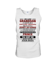 I AM A LUCKY GRANDSON Unisex Tank tile