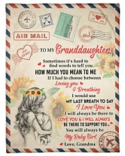 How Much You Mean To Me - Lovely Gift For Granddaughter Small Fleece Blanket - 30" x 40" front